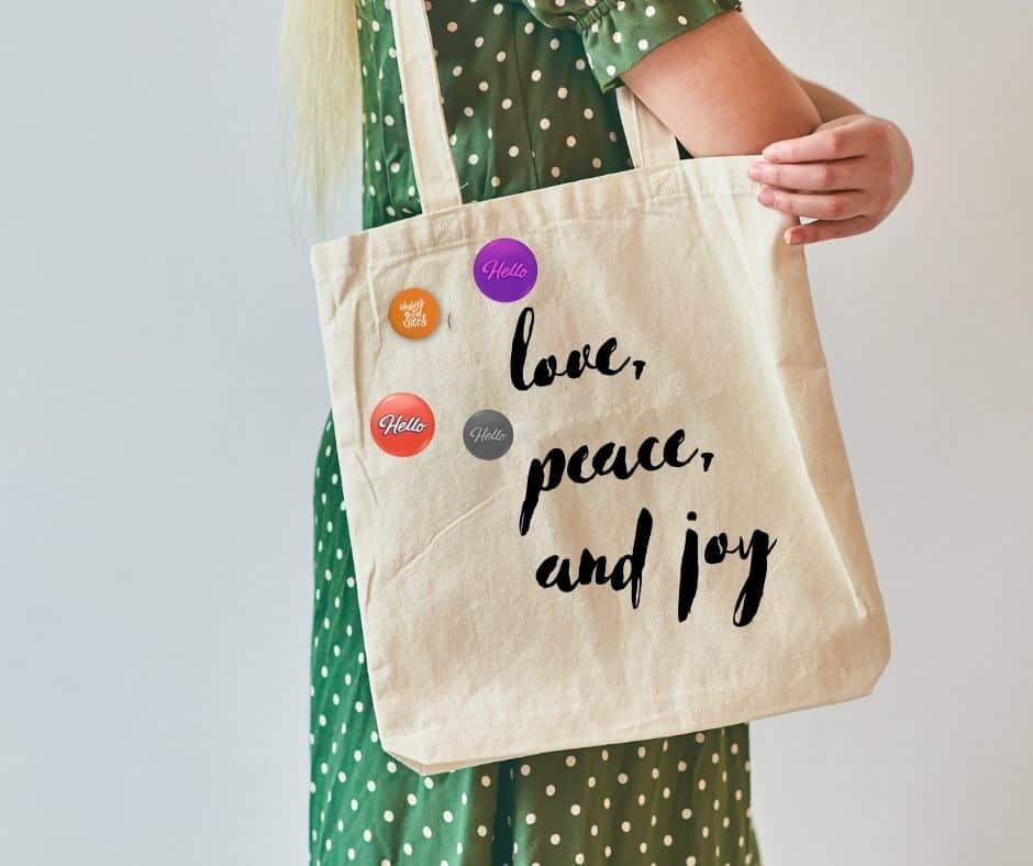 Button Badges And Tote Bags To Make The Planet Happier